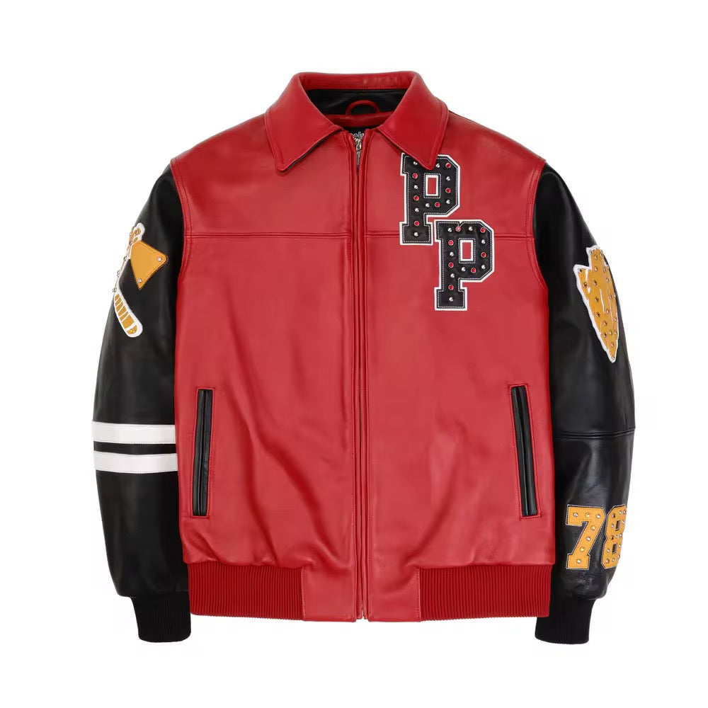 Men’s Leather Jacket Red