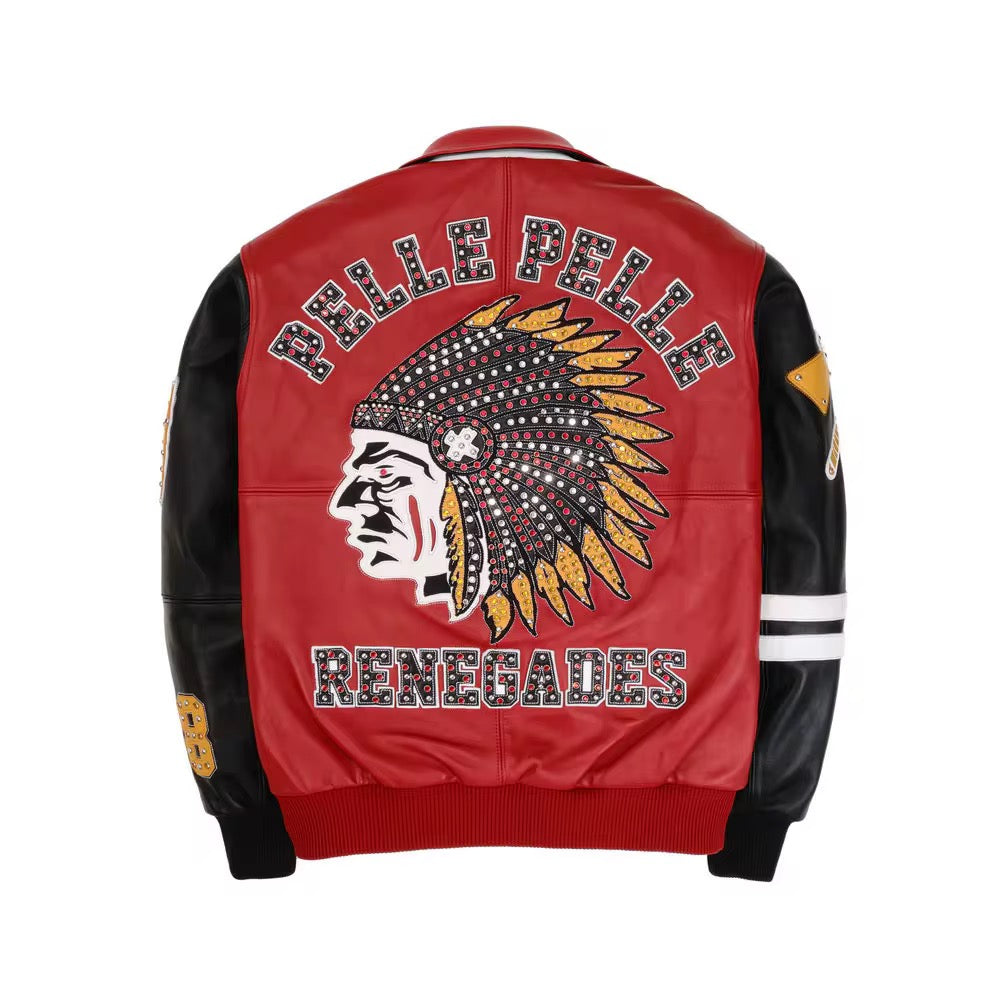 Men’s Leather Jacket Red