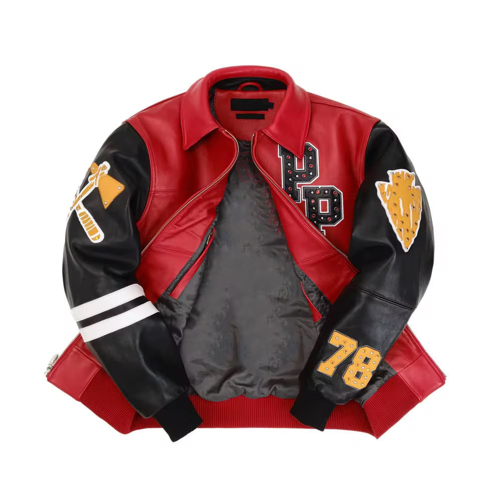 Men’s Leather Jacket Red