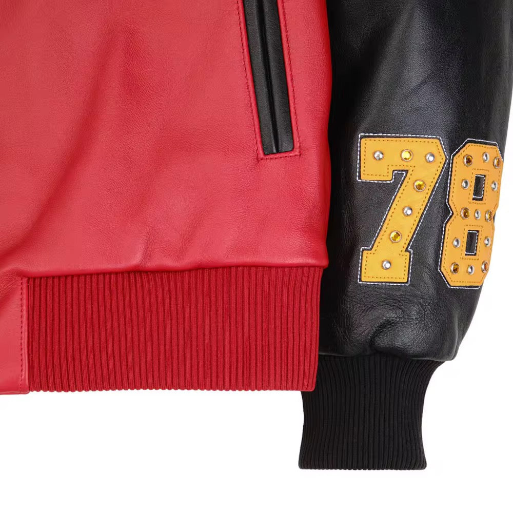 Men’s Leather Jacket Red